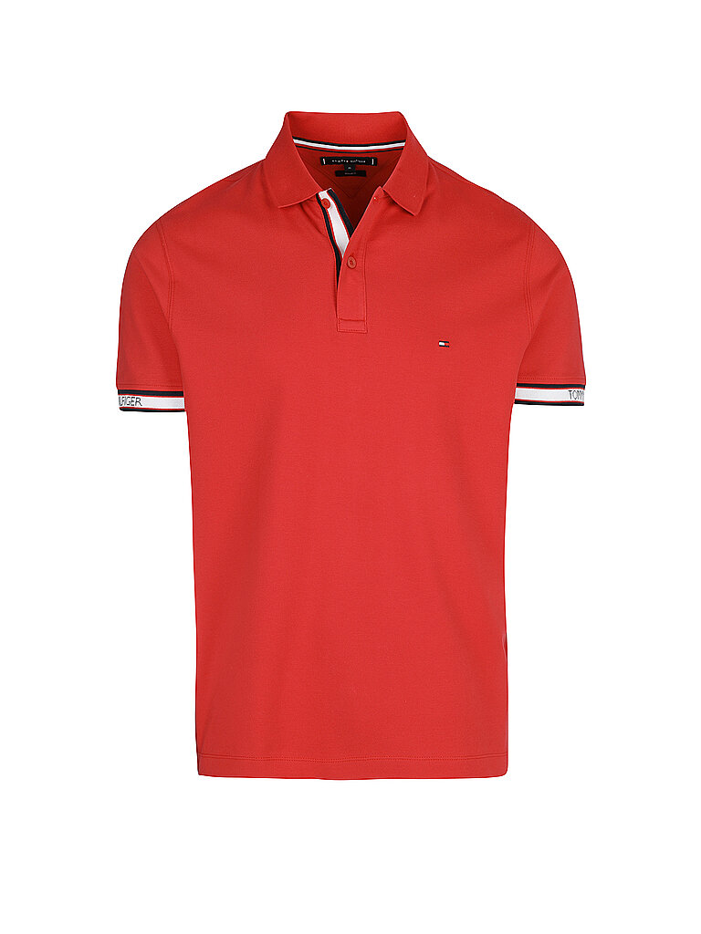 TOMMY HILFIGER Poloshirt Regular Fit rot | XL